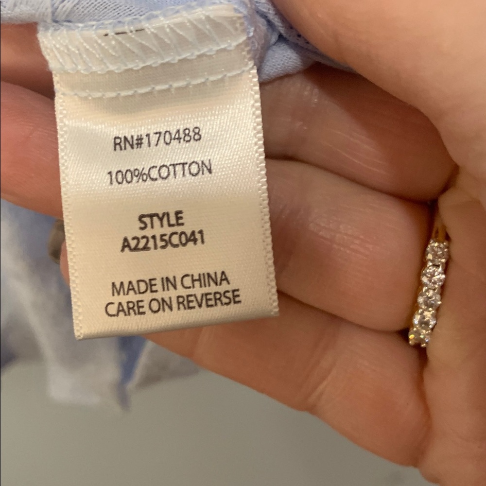 Vinton NWT baby blue pretty blouse size small - Picture 4 of 4